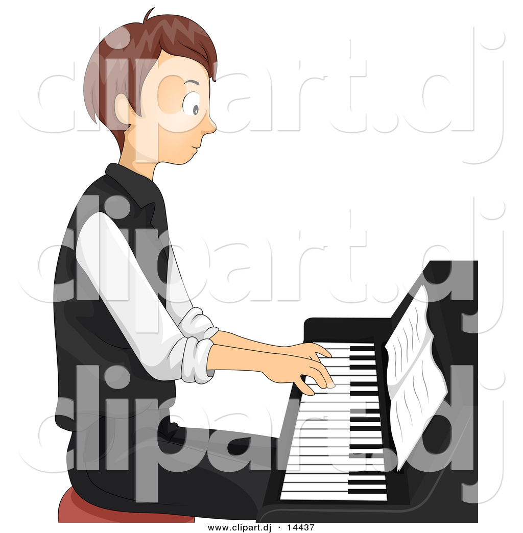girl playing piano clipart - photo #45