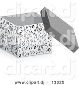 August 20th, 2012: 3d Vector Clipart of a Music Notes Box by Andrei Marincas