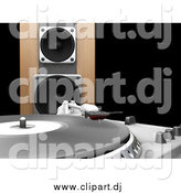 April 25th, 2014: Clipart of a 3d Record Player by KJ Pargeter