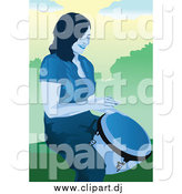 July 5th, 2014: Vector Clipart of a Happy Woman Drummer by Mayawizard101