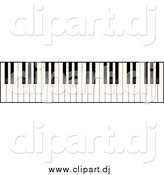 August 9th, 2014: Vector Clipart of a Piano Keyboard by Michaeltravers