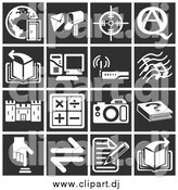March 19th, 2014: Vector Clipart of Square Icons by AtStockIllustration
