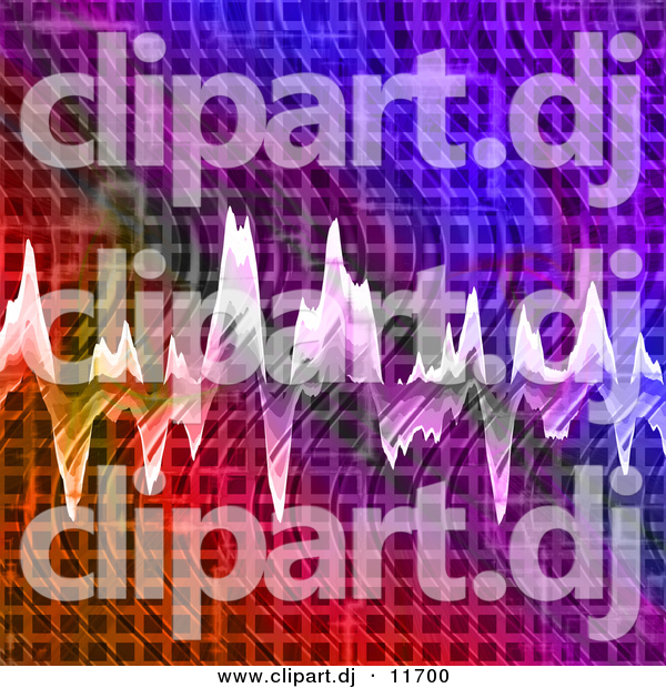 Clipart of a Sound Wave Background