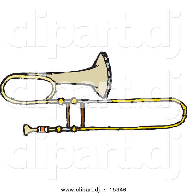 Vector Clipart of a Trumpet Horn
