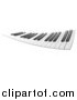 Clipart of a Piano Keyboard by Leo Blanchette
