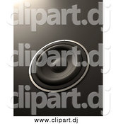 January 30th, 2015: Clipart of a 3d Music Speaker on Gray by Mopic