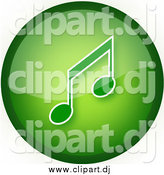 Clipart of a Green Music Button by YUHAIZAN YUNUS