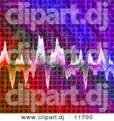 August 20th, 2012: Clipart of a Sound Wave Background by Arena Creative