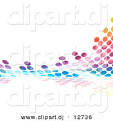 Clipart of Colorful Equalizer Dots by Arena Creative