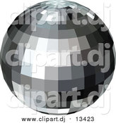 May 24th, 2016: Vector Clipart of a Black and Gray Disco Ball by Dero