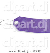 March 8th, 2016: Vector Clipart of a Blank Purple Music Note Sales Tag by Tonis Pan