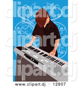 September 19th, 2016: Vector Clipart of a Boy Playing Electronic Keyboard by Mayawizard101