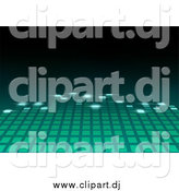 Vector Clipart of a Green Equalizer Bar Fading by Dero