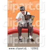 April 25th, 2016: Vector Clipart of a Man Playing an Accordion by Mayawizard101