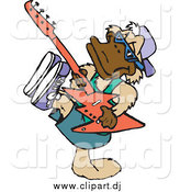 November 11th, 2014: Vector Clipart of a Platypus Musician Playing a Guitar by Dennis Holmes Designs