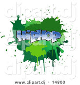 July 9th, 2017: Vector Clipart of a Splatter with Hip Hop Text by Vector Tradition SM