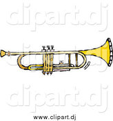 September 4th, 2014: Vector Clipart of a Trumpet by Steve Klinkel