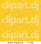 Vector Clipart of a Yellow Tiled Mosaic Disco Background by Elaineitalia