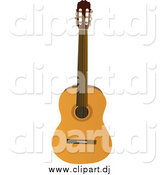 Vector Clipart of an Acoustic Guitar by Rasmussen Images