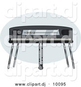 September 7th, 2015: Vector Clipart of an Electric Piano by R Formidable