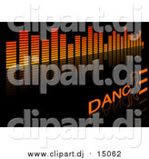 April 5th, 2016: Vector Clipart of an Equalizer and Dance Background on Black by Dero