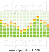 Vector Clipart of Green and Orange Bar Playing on an EqualizerGreen and Orange Bar Playing on an Equalizer by Michaeltravers
