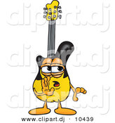 Vector of a Cartoon Guitar Whispering by Toons4Biz