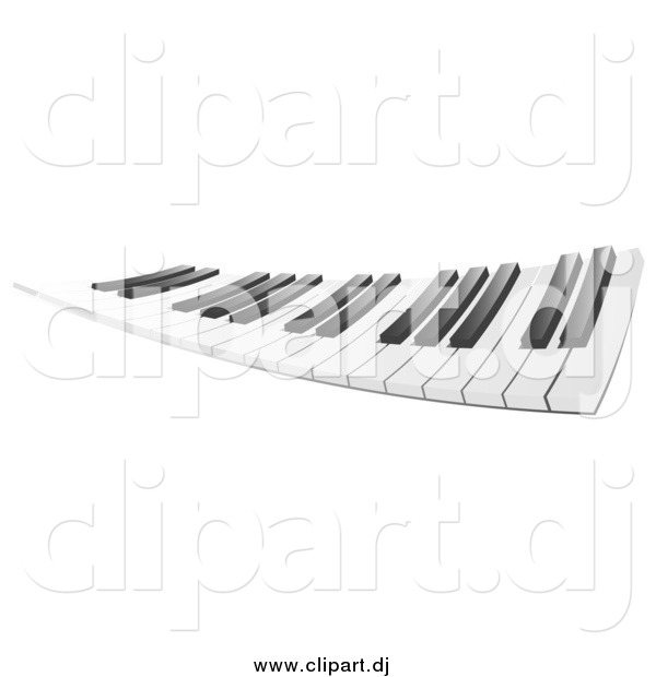 Clipart of a Piano Keyboard