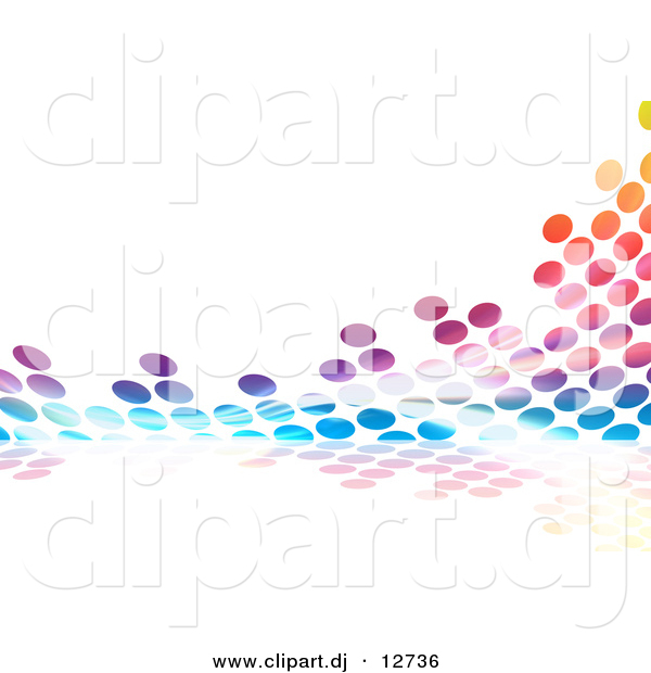 Clipart of Colorful Equalizer Dots