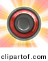3d Clipart of a Speaker over Bursting Background by Arena Creative