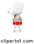 Clipart of a 3d White Student Playing Drum by BNP Design Studio