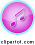 Clipart of a Purple and Music Note Icon by YUHAIZAN YUNUS