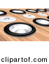 Clipart of a Wood Speaker Background by