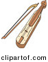 Vector Clipart of a Kemenche Music Instrument by Any Vector