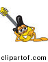 Vector of a Cartoon Guitar Resting His Head on His Hand by Mascot Junction